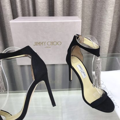 Jimmy Choo new style one-strap tassel embellished high heels - Image 9