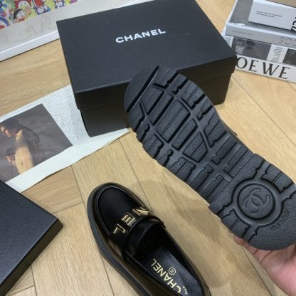 Chanel autumn and winter new black retro small round toe shoes heel height 4.5cm - Image 9
