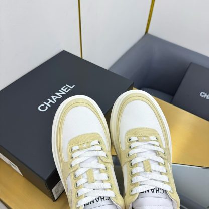 Chanel yellow casual versatile sneakers - Image 9
