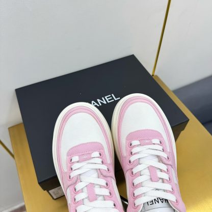 Chanel Pink Casual Versatile Sneakers - Image 9
