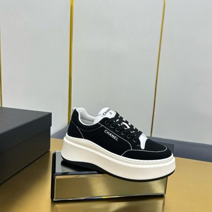 Chanel black casual versatile sneakers - Image 9