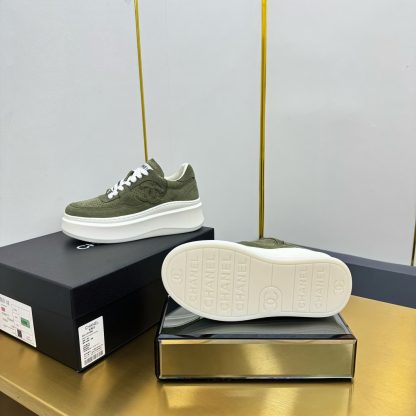 Chanel light green casual versatile sneakers - Image 9