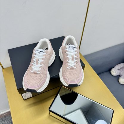 Chanel men's and women's couple's natural skin color classic breathable casual dad shoes - Image 8