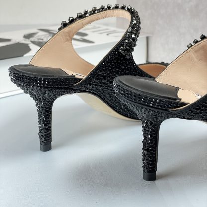 Jimmy Choo diamond black high heels - Image 9