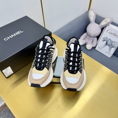 Chanel men's and women's couple's brown and black classic sports casual dad shoes - Image 8