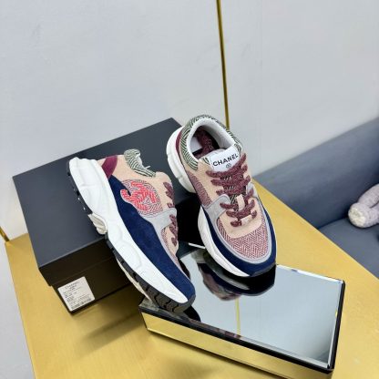 Chanel unisex couple's contrasting color casual dad shoes - Image 9