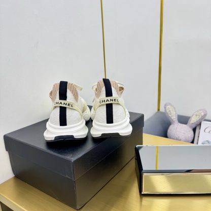 Chanel unisex couple's light green with white casual dad shoes - Image 9