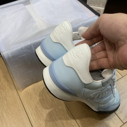 Chanel light blue versatile casual sneakers - Image 9