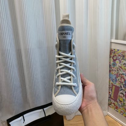 Chanel New Comfort Blue Mid-Boots - Image 9