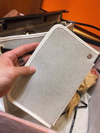 Hermès Beige Preppy Crossbody Bag Unisex Edition - Image 9