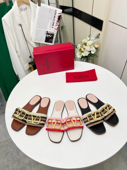 VALENTINO Woven Slippers - Image 9