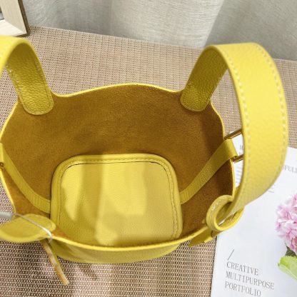 Hermès yellow mini 14cm vegetable basket Soft and versatile calfskin - Image 9