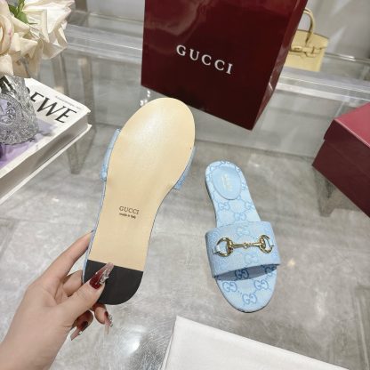 Gucci Horsebit Women's Beach Sandals - Image 9