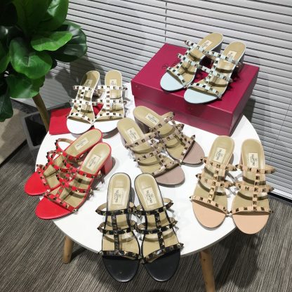 VALENTINO exquisite rivet sandals high heels - Image 9