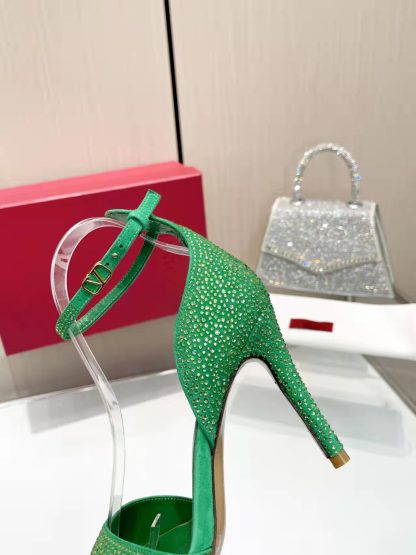 VALENTINO exquisite diamond-studded high heels - Image 9