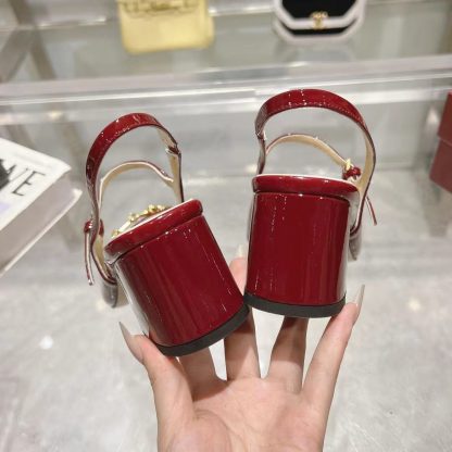 Gucci Women's Horsebit Closed Toe Sandals - Image 9
