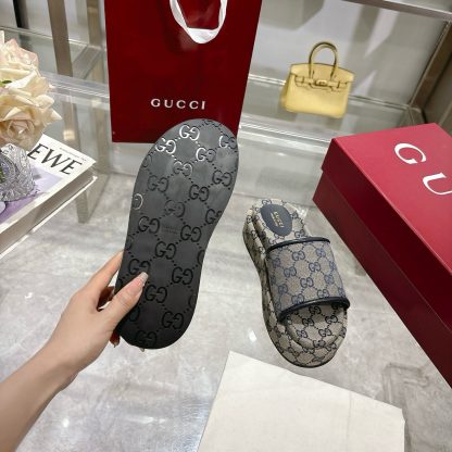 Gucci Women's New GG Platform Slide Sandals - Image 8