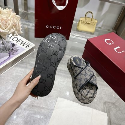 Gucci Women's New GG Cross-over Platform Sandals - Image 9