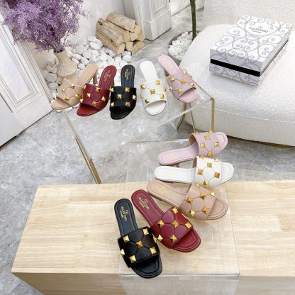 VALENTINO Rivet element luxury sandals high heels - Image 8