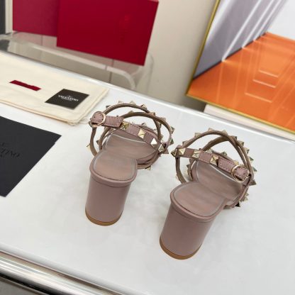 VALENTINO Fashion Studded Element Elegant Sandals High Heels - Image 9