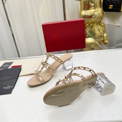 VALENTINO Transparent Heel Film Sandals High Heels - Image 9