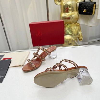 VALENTINO Transparent Heel Film Sandals High Heels - Image 9
