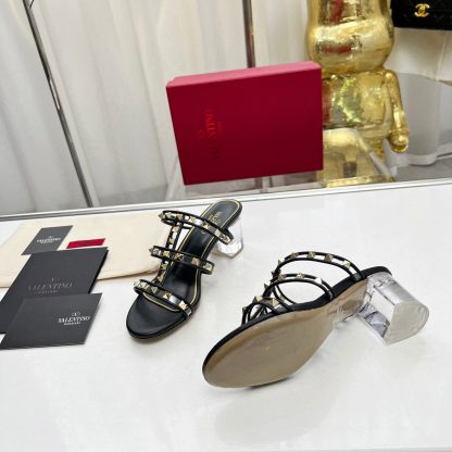 VALENTINO Transparent Heel Film Sandals High Heels - Image 9