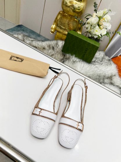 Gucci synchronized block heel slingback shoes - Image 9