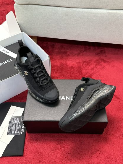 Chanel men's and women's couple's versatile fashion black mix and match casual sports shoes - Image 9