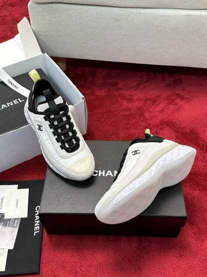 Chanel men's and women's couple's versatile fashion white mix and match casual sports shoes - Image 8