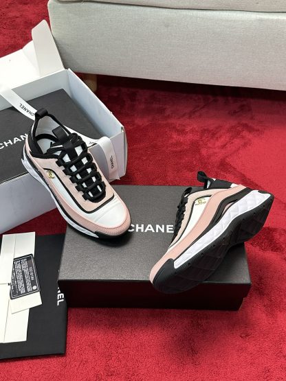 Chanel classic unisex couple pink mix and match fashion casual sneakers - Image 9