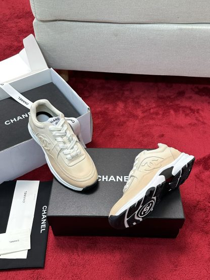 Chanel apricot craft embroidery style fashion casual sports shoes - Image 9