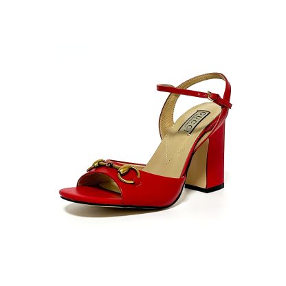 Gucci high heel block heel sandals classic buckle - Image 9