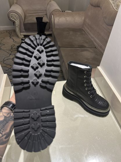 Chanel autumn and winter high-end custom classic luxury black boots - Image 9