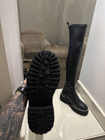 Chanel black autumn and winter high-end custom catwalk classic luxury boots - Image 9
