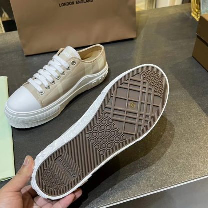 Burberry Vintage Check Cotton Sneakers - Image 9