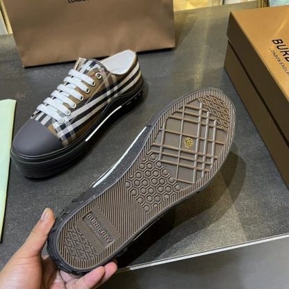 Burberry Vintage Check Cotton Sneakers - Image 9