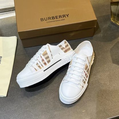 Burberry Vintage Check Cotton Sneakers - Image 8