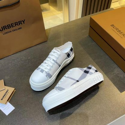 Burberry Vintage Check Cotton Sneakers - Image 9