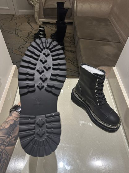 Chanel autumn and winter high-end custom classic luxury soft black boots - Image 9