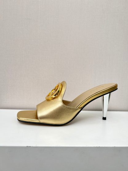 Gucci high heel slippers - Image 9