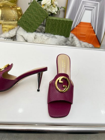 Gucci high heel slippers - Image 10
