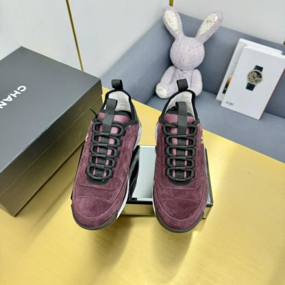 Chanel classic red and black mix and match fashion casual dad shoes for men and women - Image 9
