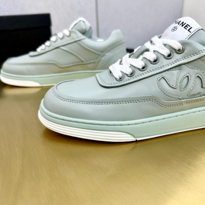 Chanel classic light green versatile casual sneakers - Image 8