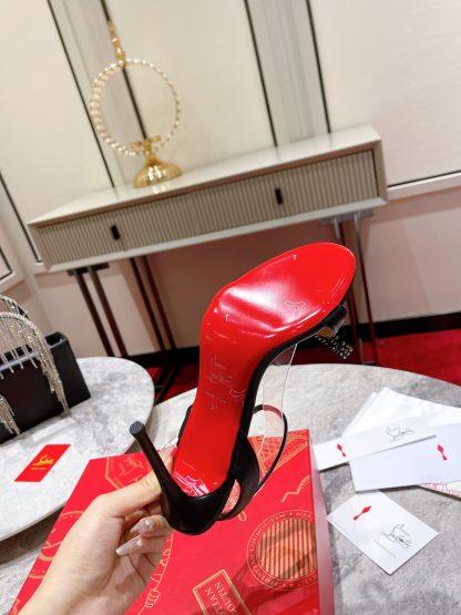 Christian Louboutin one-strap bow high heels - Image 9