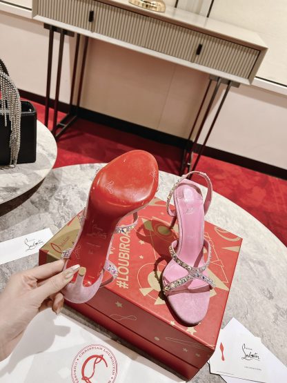 Christian Louboutin Emilie strass open-toe high heels - Image 9