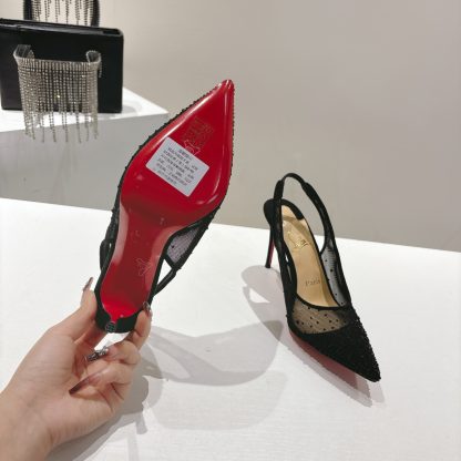 ChristianLouboutin FOLLIES STRASS Women's Crystal High Heels - Image 9