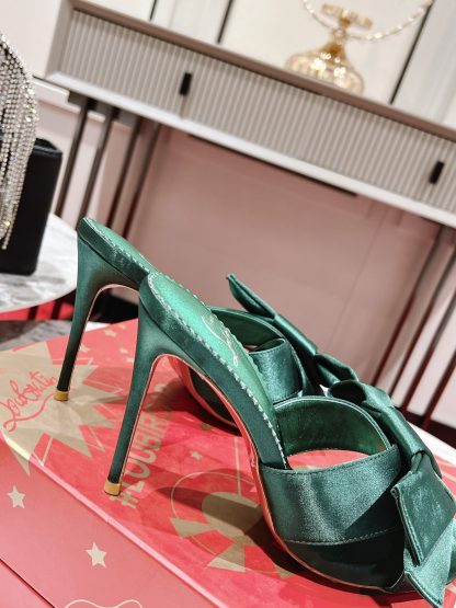 Christian Louboutin Butterfly Flower Retro High-Heeled Sandals - Image 9