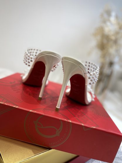 ChristianLouboutin plastic spike sandals high heels - Image 8