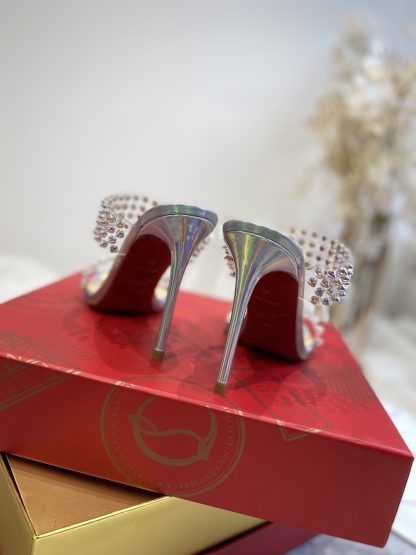ChristianLouboutin plastic spike sandals high heels - Image 8